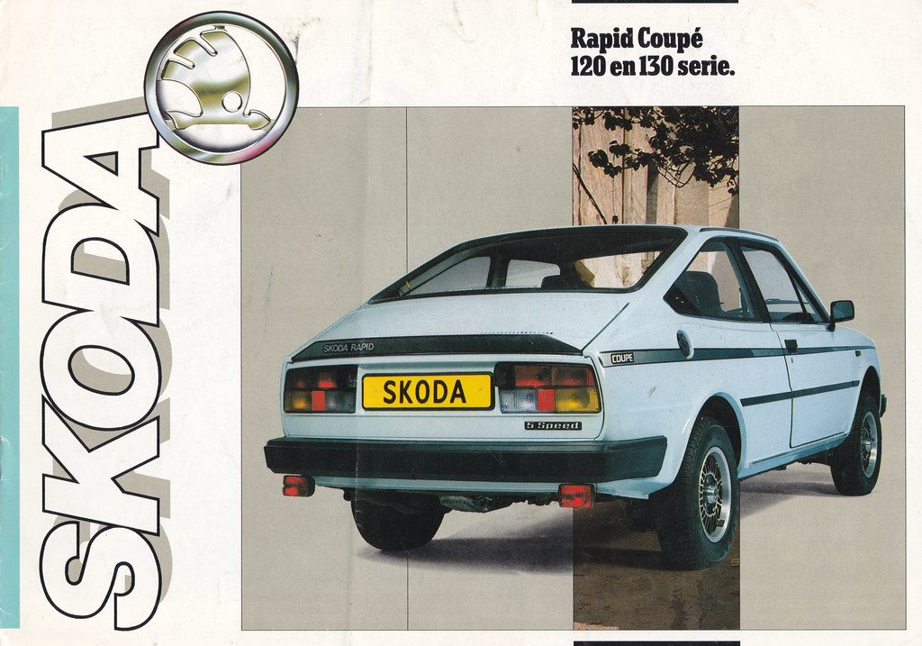 135 136 SKODA RAPID COUPE Range orig 1990 UK Mkt Sales Leaflet Brochure 