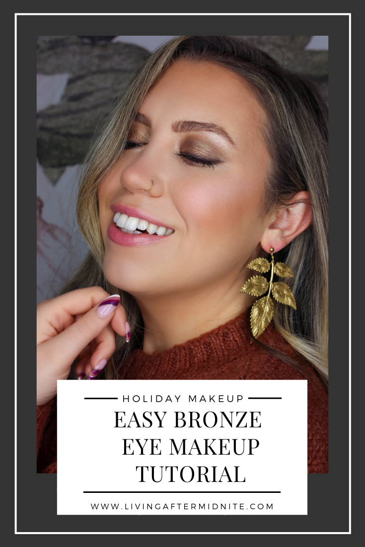 Holiday Makeup Easy Bronze Eye Makeup Tutorial | Christmas Makeup Looks | Bronze Eye Makeup | Glam Makeup | Simply Beauty Look 
