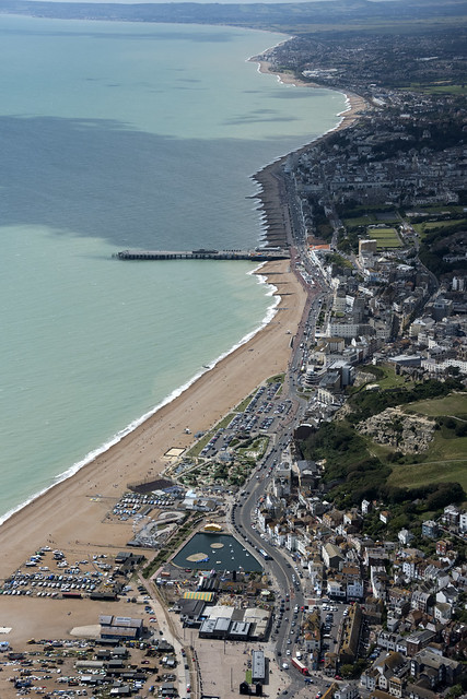 Hastings aerial image - East Sussex UK