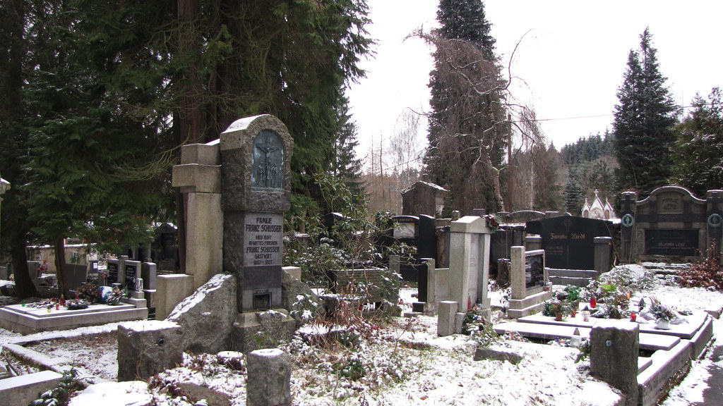 Hřbitovní kaple se hřbitovem v Mariánských Lázních