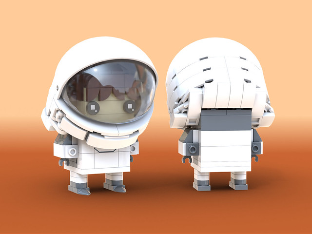Brickheadz Astronautz: SpaceX Spacesuit (LEGO MOC)