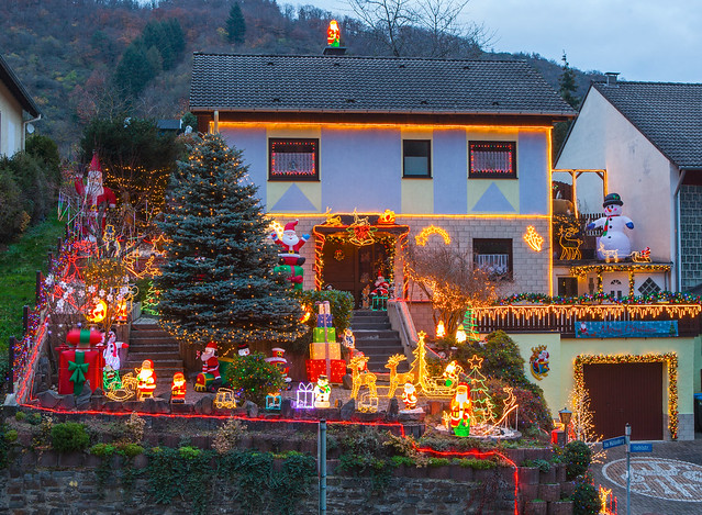 Weihnachtshaus in Klotten/Mosel