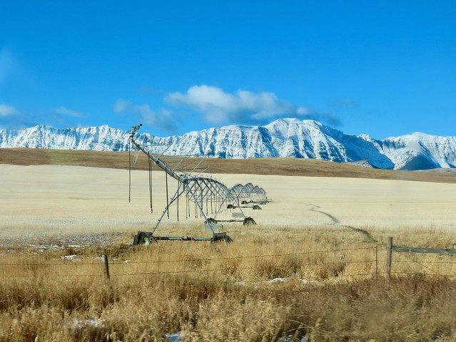Southern Alberta Hiking Road Trip - Irrigation gear waiting for spring...