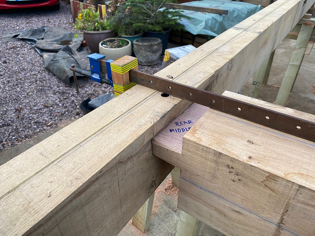 Pulling the mortice and tenon together