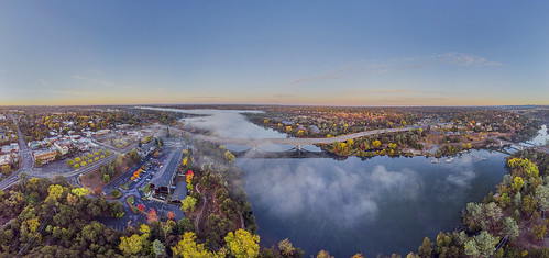 drone dronephotography photography drones dji mavicair panorama panoramic landscape nature water river lake trees fog sky tree autumn fall