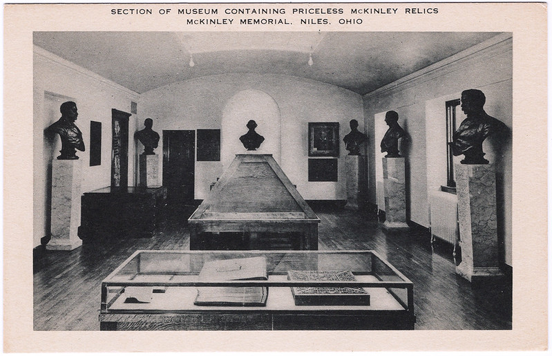 Section of Museum Containing Priceless McKinley Relics, McKinley Memorial, Niles, Ohio (1950s)