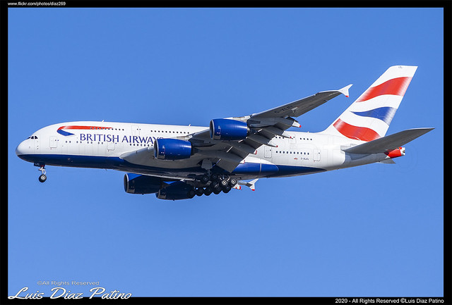 British Airways Airbus A380-800 LEMD