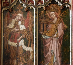 Filby screen: St Michael and St Barbara