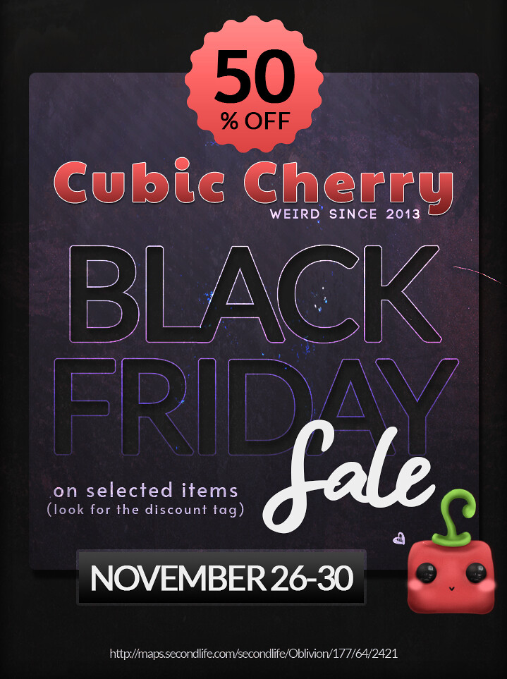 Cubic Cherry Black Friday Sale 2020