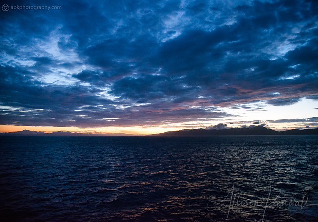 Cook Strait sunset, New Zealand