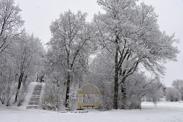 Фотографии зимних видов музея-заповедника «Тарханы». Фотограф: В. Иващенко