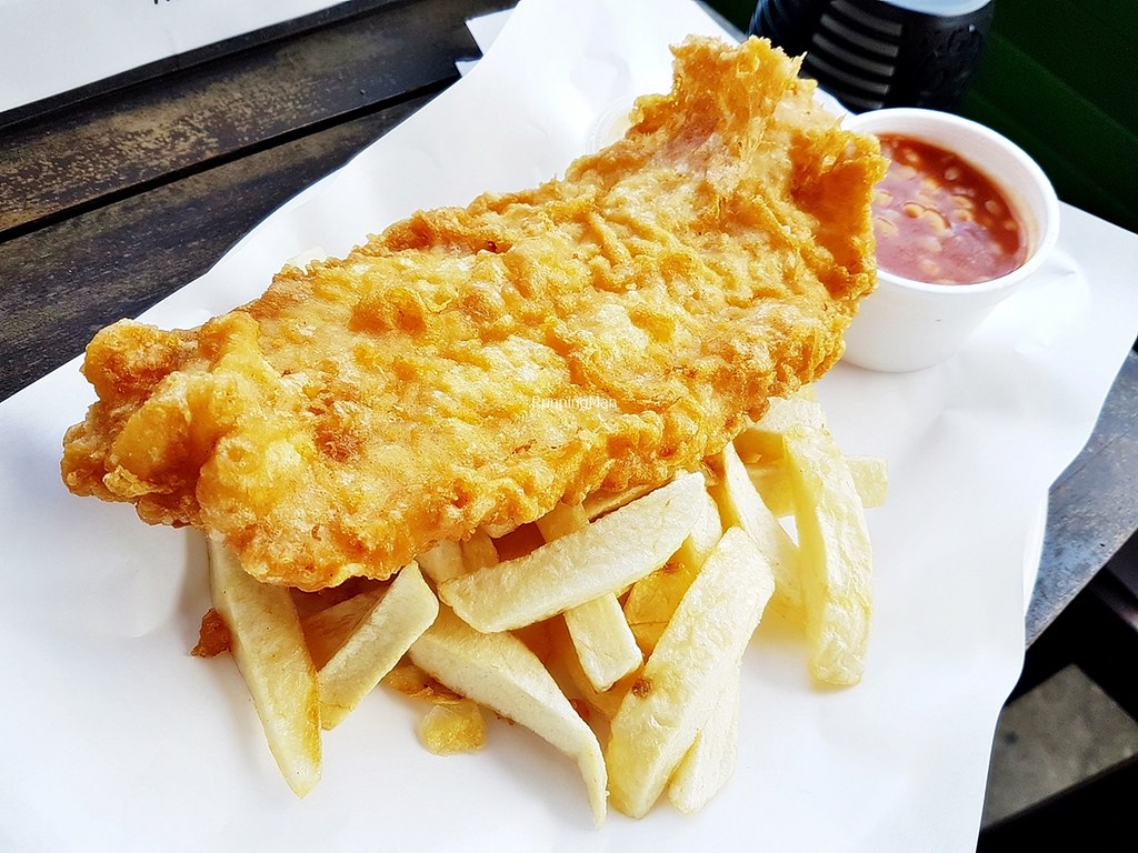 Fish And Chips Dory With Baked Beans Set