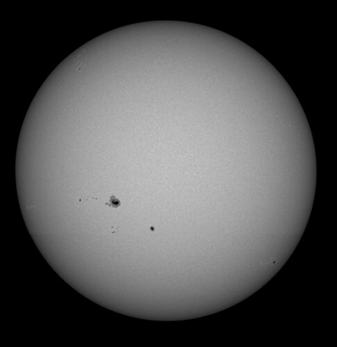 solar sun sunspots astrophotography