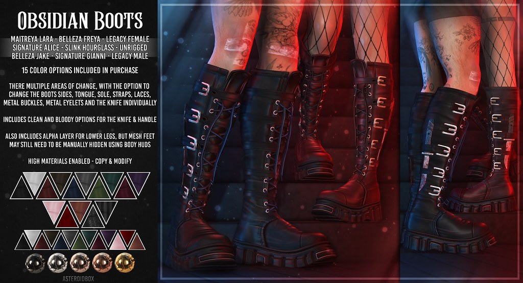 AsteroidBox. Obsidian Boots - Update! | The Obsidian h… |