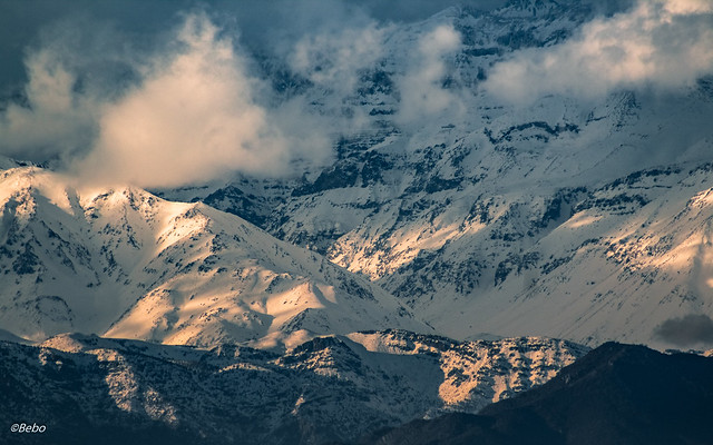 Cordillera de Los Andes en Invierno