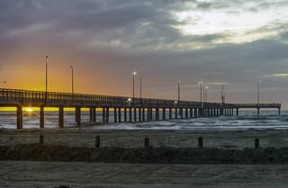 Sunrise at Port A Fishing Pier