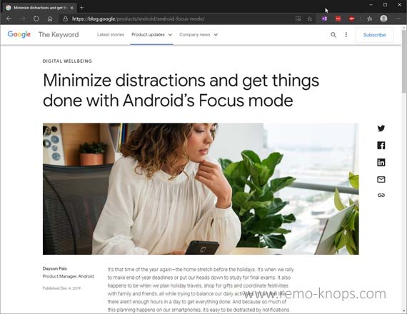 Focus Mode Android 10 - Managing distractions 308