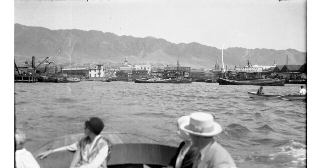 El fotografo norteamericano Robert Platt  1930 llegando a Antofagasta