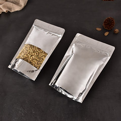 Aluminum Coating Stand Up Pouch With Zipper&Clear Window
