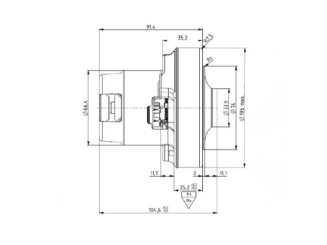 Motore aspirapolvere De Longhi Colombina Class 5119210251 - 1