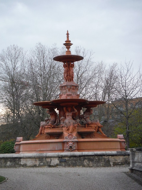 The Hubert Fountain, Victoria Park, Ashford SWC Walk 152 - Pluckley to Ashford (Greensand Way Stage 10)
