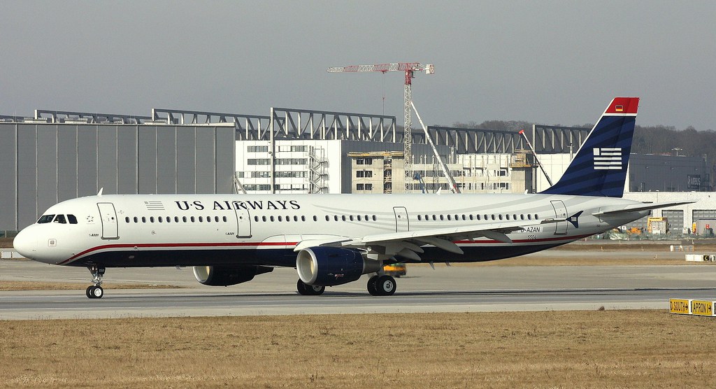 US Airways, D-AZAN, Reg.N150UW, MSN 5504, Airbus A 321-211, 27.02.2013, XFW-EDHI, Hamburg Finkenwerder