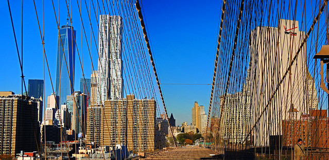 View from the Brooklyn Bridge - New York - USA