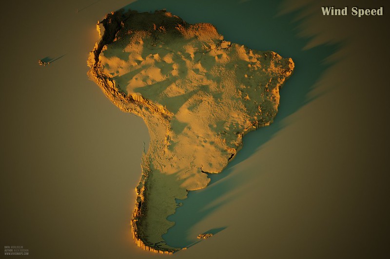 Wind Speed in South America