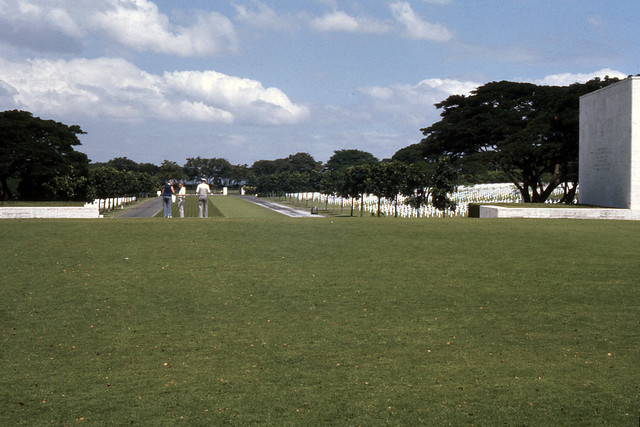 PH Manila American Cemetery and WWII Memorial Fort Bonifacio, Taguig City 10-1976 01b17 - Found Photo