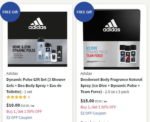 $3.50 Adidas Gift Sets at Walgreens 
