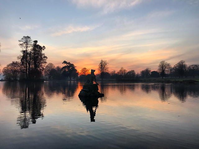 Sunset Pond Reflections
