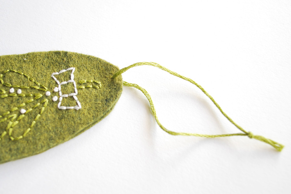 Embroidered Felt Ornaments