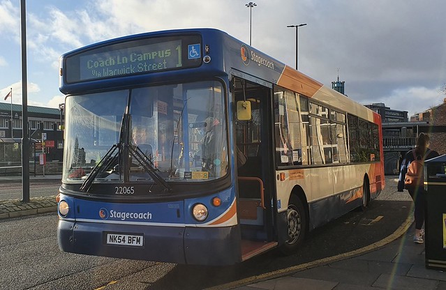 Stagecoach North East MAN 18.220 Alexander ALX300 NK54 BFM seen here on the 1 to Coach Lane Campus