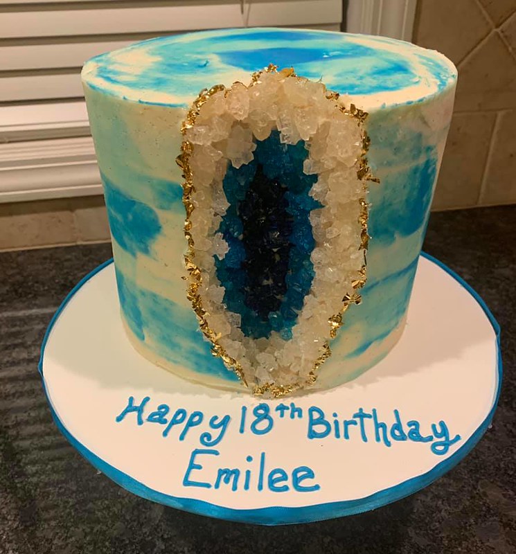 Geode Cake by Sweet Treat Bouquets