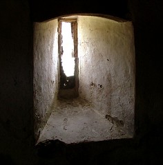 window in the crypt