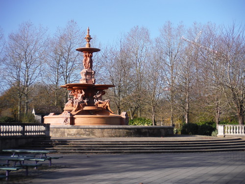 Hubert Fountain, Victoria Park, Ashford SWC Walk 153 - Ashford to Ham Street (Greensand Way Stage 11)
