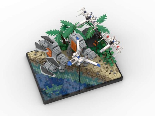 Lego Star Wars Battle on Scarif MOC
