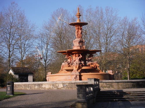 Hubert Fountain, Victoria Park, Ashford SWC Walk 153 - Ashford to Ham Street (Greensand Way Stage 11)