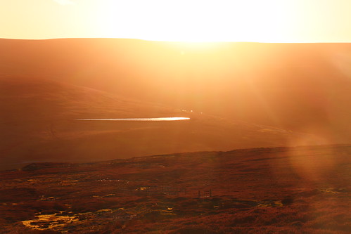 light hill reservoir valley moorland pennines