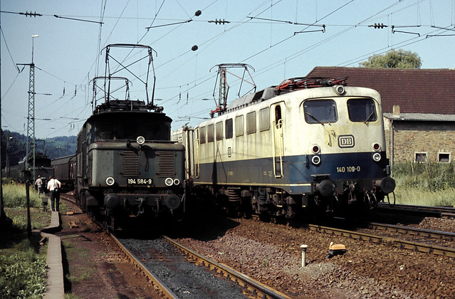 DB 140 109 + 194 584 Laufach 07.07.1984