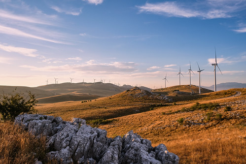 Green energy by Giacomo Ferroni, landscapephoto landscape windfarm outdoor rocks mountain travel travelphoto green wind energy greene