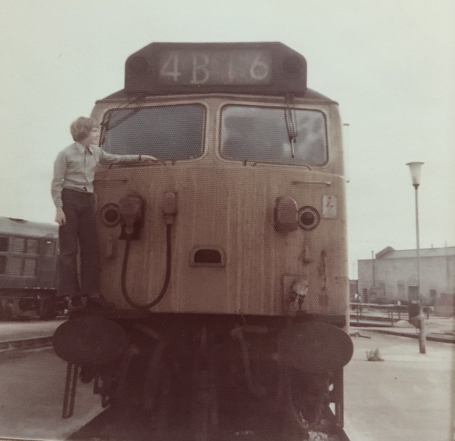 Yours truly getting close & personal with an anonymous Class 50 at Old oak Common shed