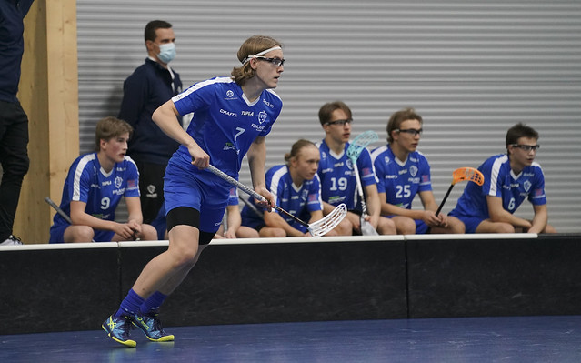 Sininen vs Valkoinen - U19 maajoukkue - Joulukuu 2020 - EerikkilŠ, Finland - ©Ville Vuorinen/Salibandyliitto