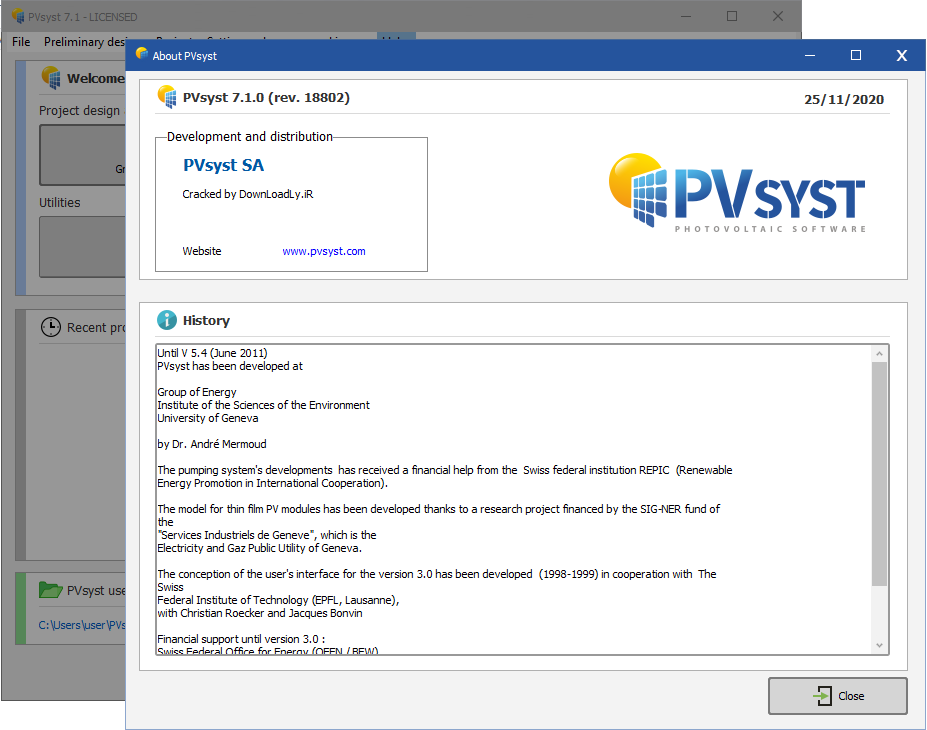 Working with PVsyst Professional 7.1.0.18802 full