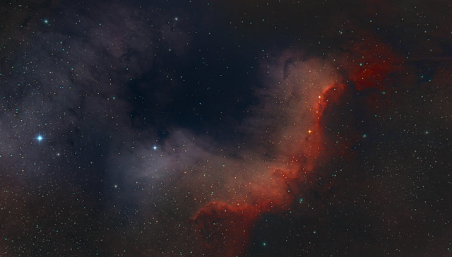 The Cygnus Wall from a One Shot Color Camera and Bortle 8 Site