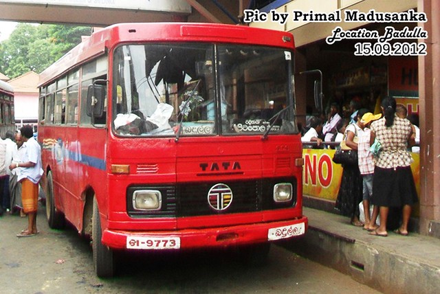 61-9773 Badulla  Depot Tata - LP 909/36 Latec D type bus at Badula  in 15.09.2012