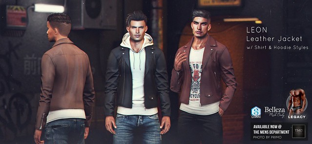 NEW! LEON Leather Jacket @ TMD December