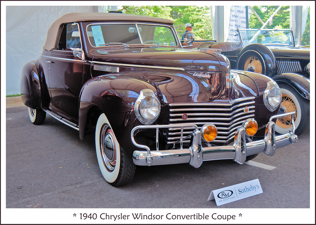1940 Chrysler Windsor Convertible Coupe