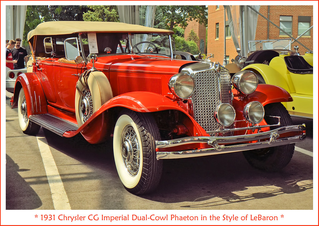 1931 Chrysler CG Imperial Dual-Cowl Phaeton