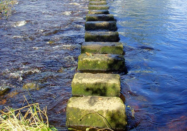 Stepping Stones at Whitewell I. Lancashire